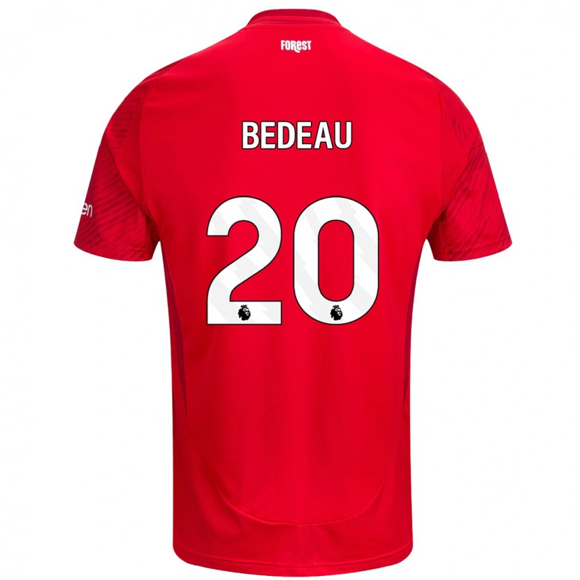 Danxen Kinder Naomi Bedeau #20 Rot Weiß Heimtrikot Trikot 2024/25 T-Shirt