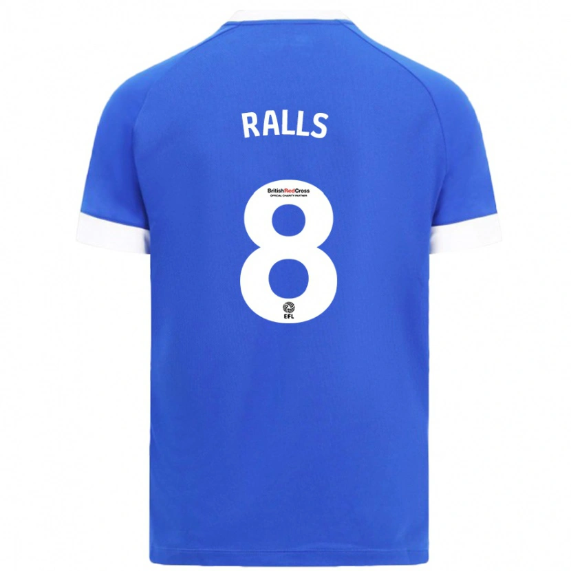 Danxen Kinder Joe Ralls #8 Himmelblau Heimtrikot Trikot 2024/25 T-Shirt