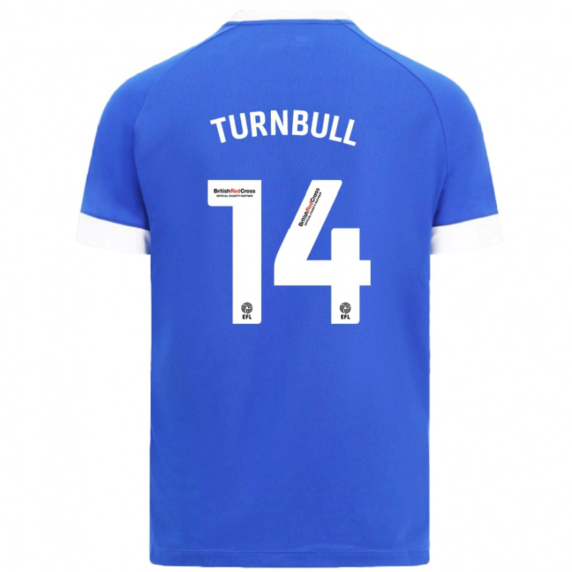 Danxen Kinder David Turnbull #14 Himmelblau Heimtrikot Trikot 2024/25 T-Shirt