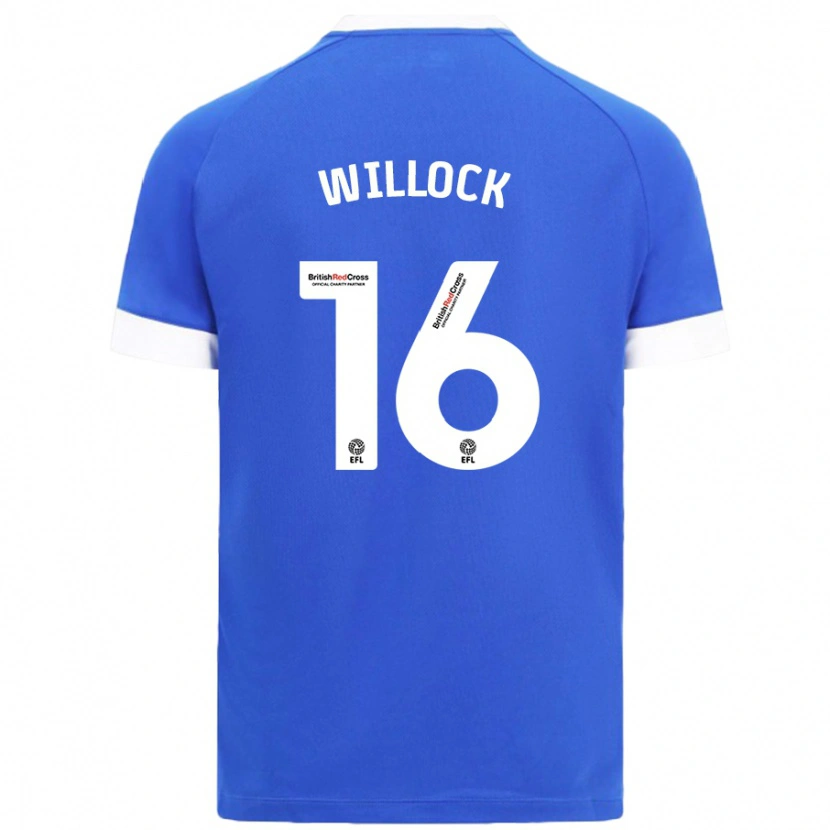 Danxen Kinder Chris Willock #16 Himmelblau Heimtrikot Trikot 2024/25 T-Shirt