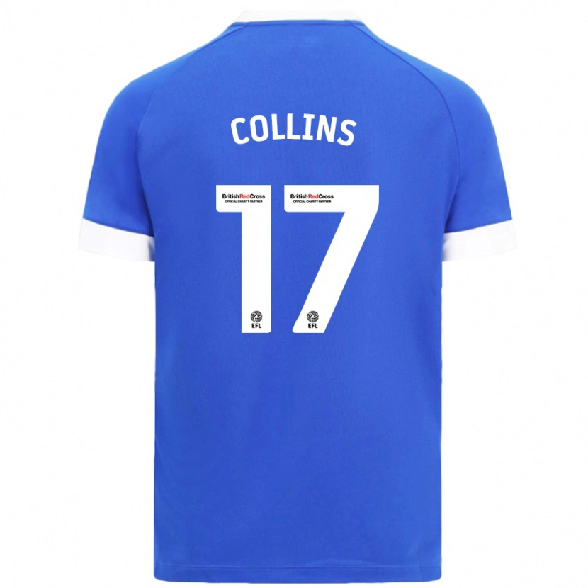Danxen Kinder Jamilu Collins #17 Himmelblau Heimtrikot Trikot 2024/25 T-Shirt