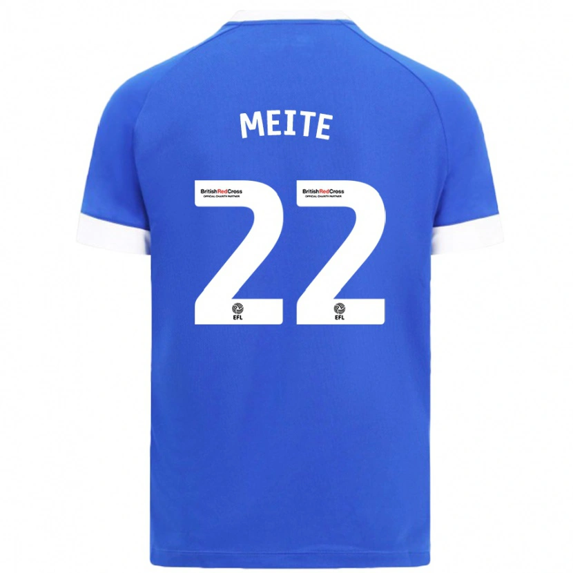 Danxen Kinder Yakou Méïté #22 Himmelblau Heimtrikot Trikot 2024/25 T-Shirt