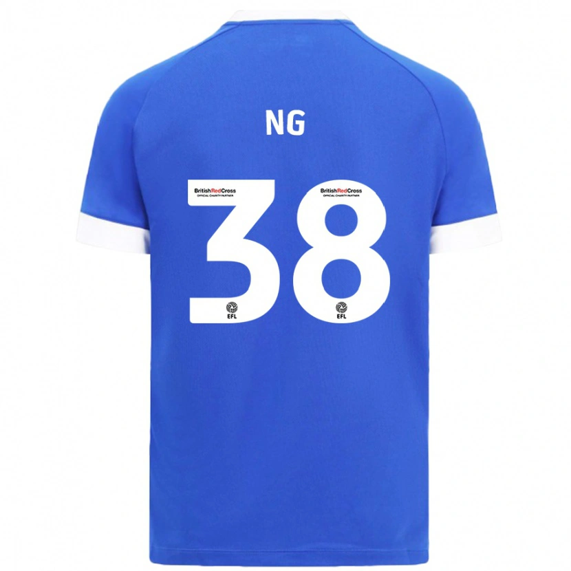 Danxen Kinder Perry Ng #38 Himmelblau Heimtrikot Trikot 2024/25 T-Shirt