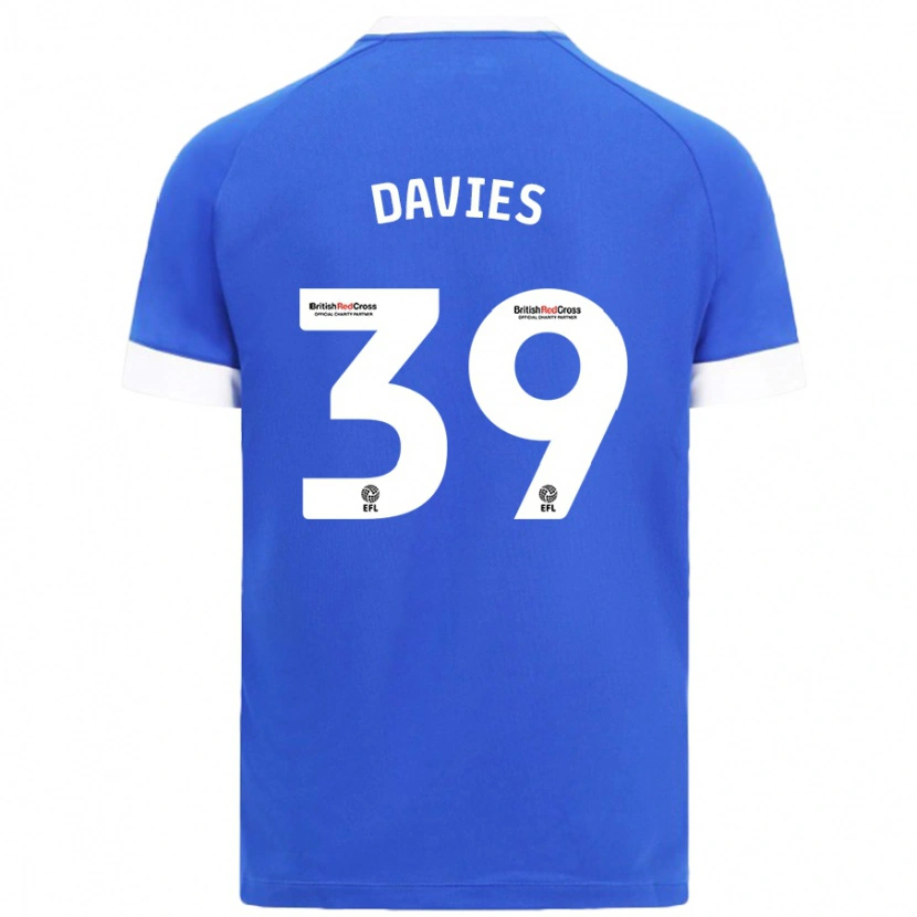 Danxen Kinder Isaak Davies #39 Himmelblau Heimtrikot Trikot 2024/25 T-Shirt