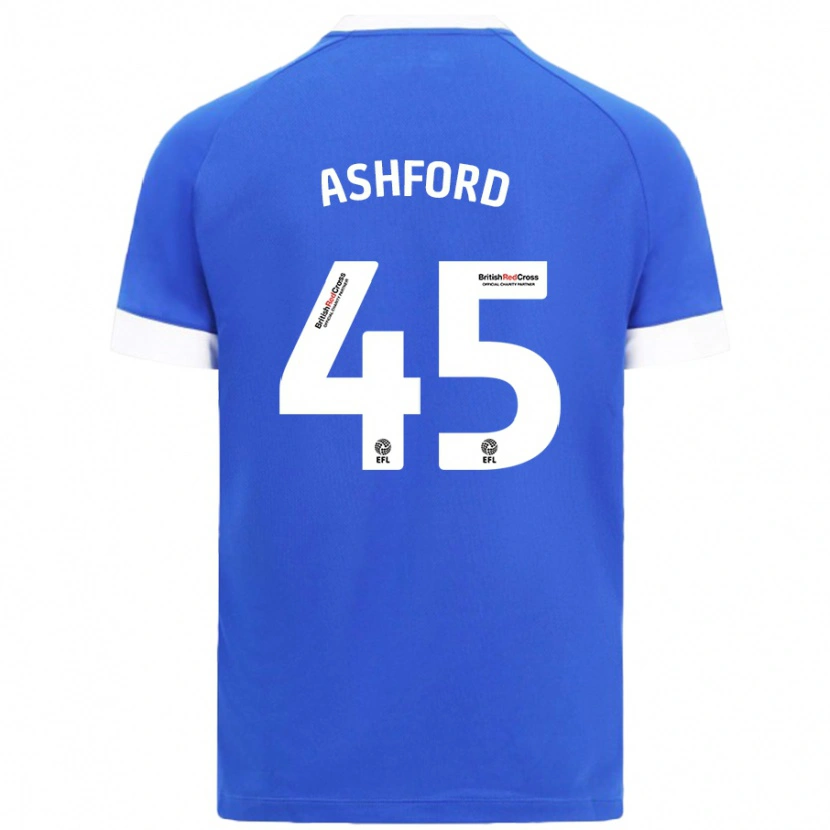 Danxen Kinder Cian Ashford #45 Himmelblau Heimtrikot Trikot 2024/25 T-Shirt