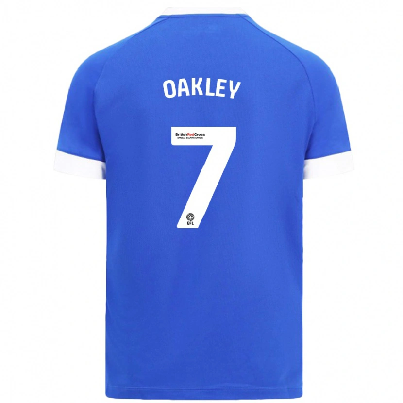 Danxen Kinder Rhianne Oakley #7 Himmelblau Heimtrikot Trikot 2024/25 T-Shirt