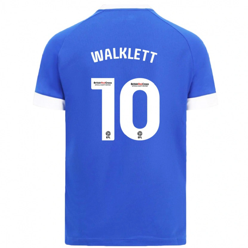 Danxen Kinder Kerry Walklett #10 Himmelblau Heimtrikot Trikot 2024/25 T-Shirt