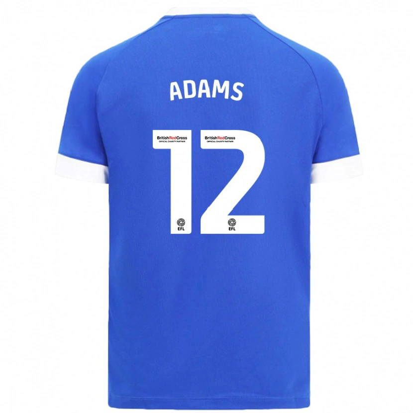 Danxen Kinder Kelly Adams #12 Himmelblau Heimtrikot Trikot 2024/25 T-Shirt