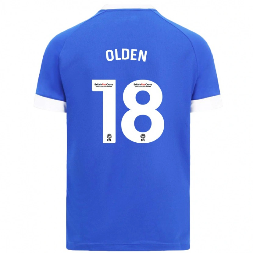 Danxen Kinder Mackenzie Olden #18 Himmelblau Heimtrikot Trikot 2024/25 T-Shirt