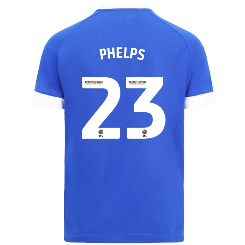 Danxen Kinder Anna Phelps #23 Himmelblau Heimtrikot Trikot 2024/25 T-Shirt