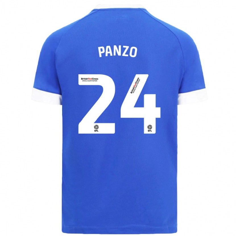 Danxen Kinder Jonathan Panzo #24 Himmelblau Heimtrikot Trikot 2024/25 T-Shirt