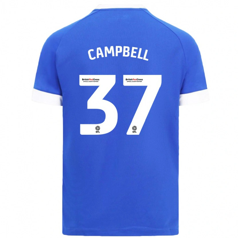 Danxen Kinder Vontae Daley-Campbell #37 Himmelblau Heimtrikot Trikot 2024/25 T-Shirt