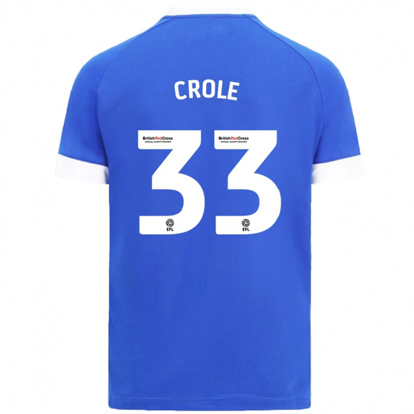 Danxen Kinder James Crole #33 Himmelblau Heimtrikot Trikot 2024/25 T-Shirt