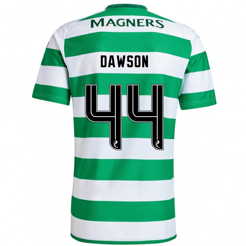 Danxen Kinder Joey Dawson #44 Grün Weiß Heimtrikot Trikot 2024/25 T-Shirt