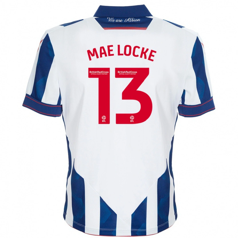 Danxen Kinder Ellie Mae Locke #13 Weiß Dunkelblau Heimtrikot Trikot 2024/25 T-Shirt