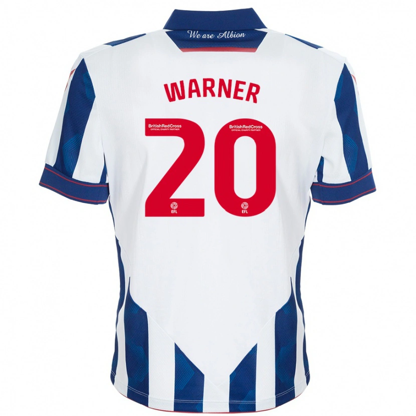 Danxen Kinder Phoebe Warner #20 Weiß Dunkelblau Heimtrikot Trikot 2024/25 T-Shirt