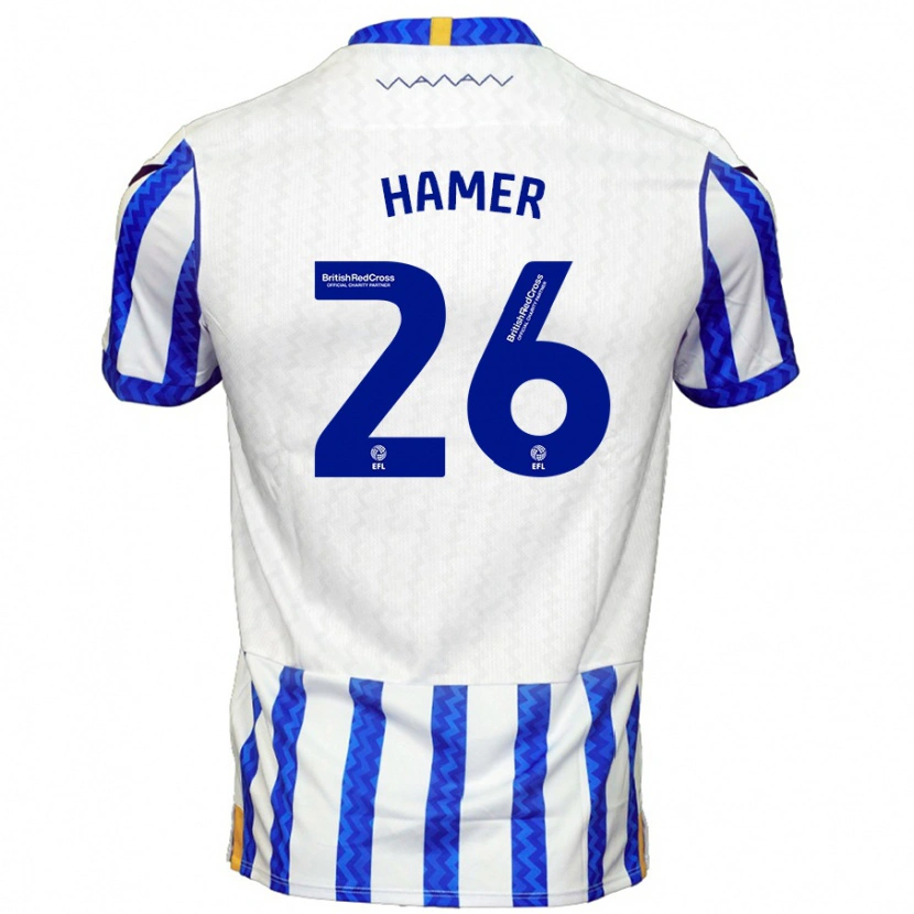 Danxen Kinder Ben Hamer #26 Blau Weiß Heimtrikot Trikot 2024/25 T-Shirt