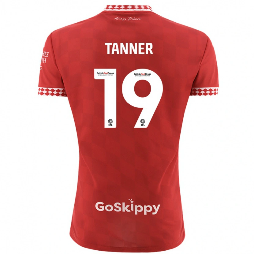 Danxen Kinder George Tanner #19 Rot Heimtrikot Trikot 2024/25 T-Shirt