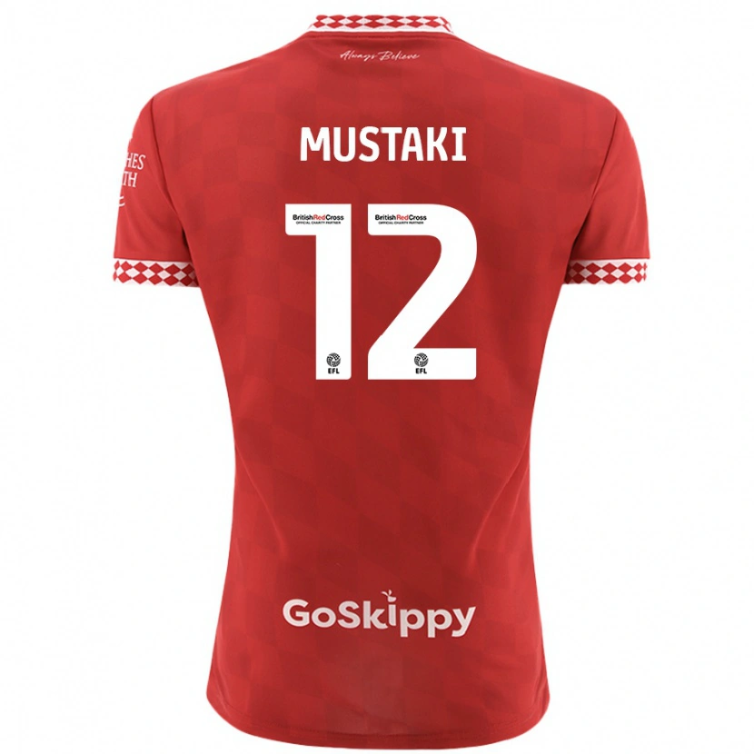 Danxen Kinder Chloe Mustaki #12 Rot Heimtrikot Trikot 2024/25 T-Shirt