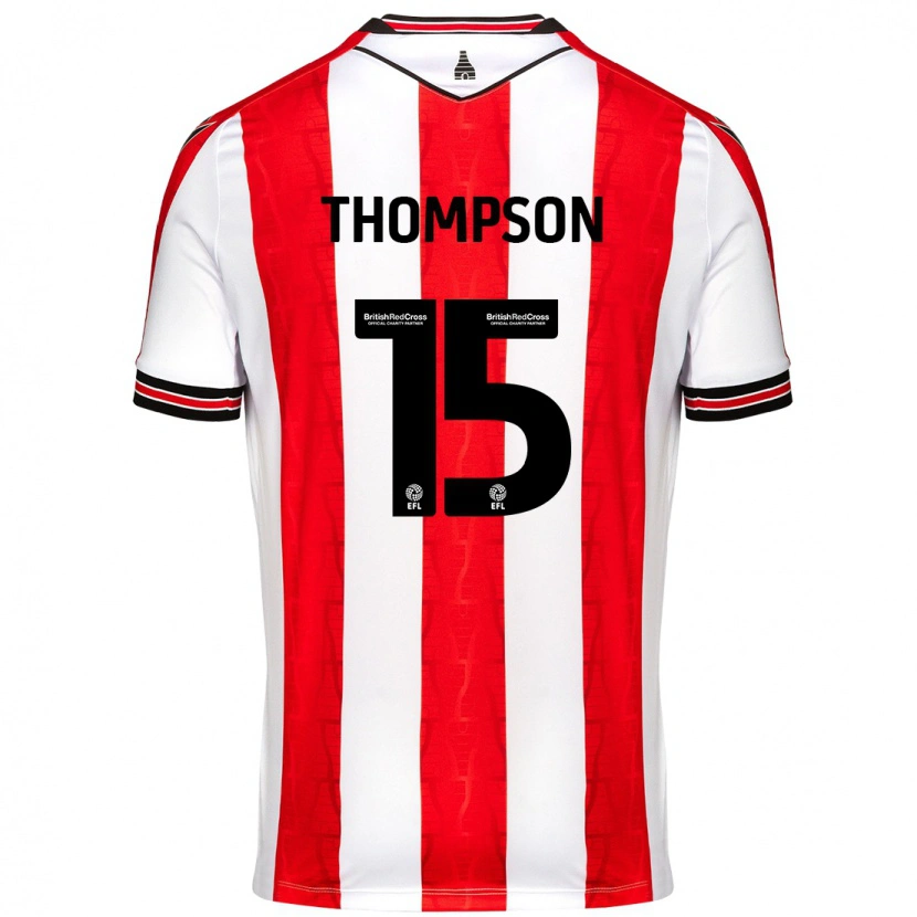 Danxen Kinder Jordan Thompson #15 Rot Weiß Heimtrikot Trikot 2024/25 T-Shirt