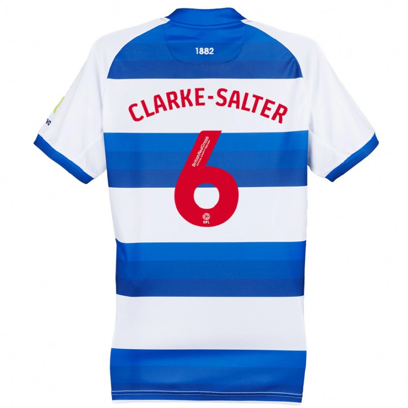 Danxen Kinder Jake Clarke-Salter #6 Weiß Blau Heimtrikot Trikot 2024/25 T-Shirt