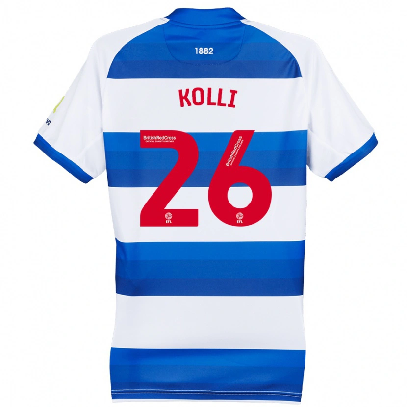 Danxen Kinder Rayan Kolli #26 Weiß Blau Heimtrikot Trikot 2024/25 T-Shirt