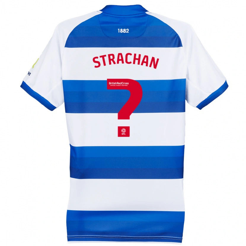 Danxen Kinder Lorenzo Strachan #0 Weiß Blau Heimtrikot Trikot 2024/25 T-Shirt