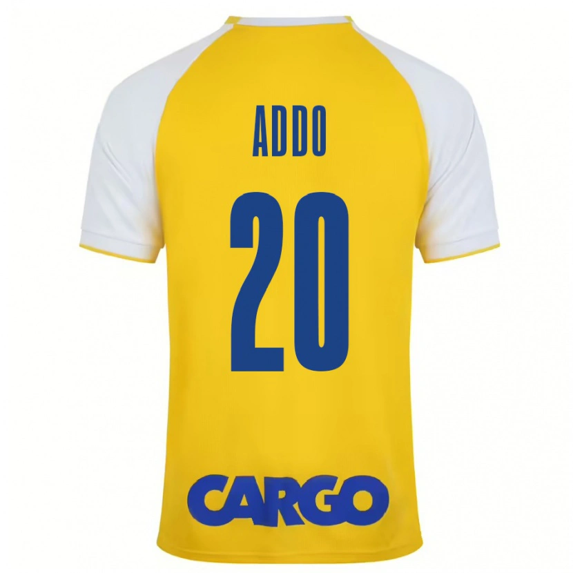 Danxen Kinder Henry Addo #20 Gelb Weiß Heimtrikot Trikot 2024/25 T-Shirt