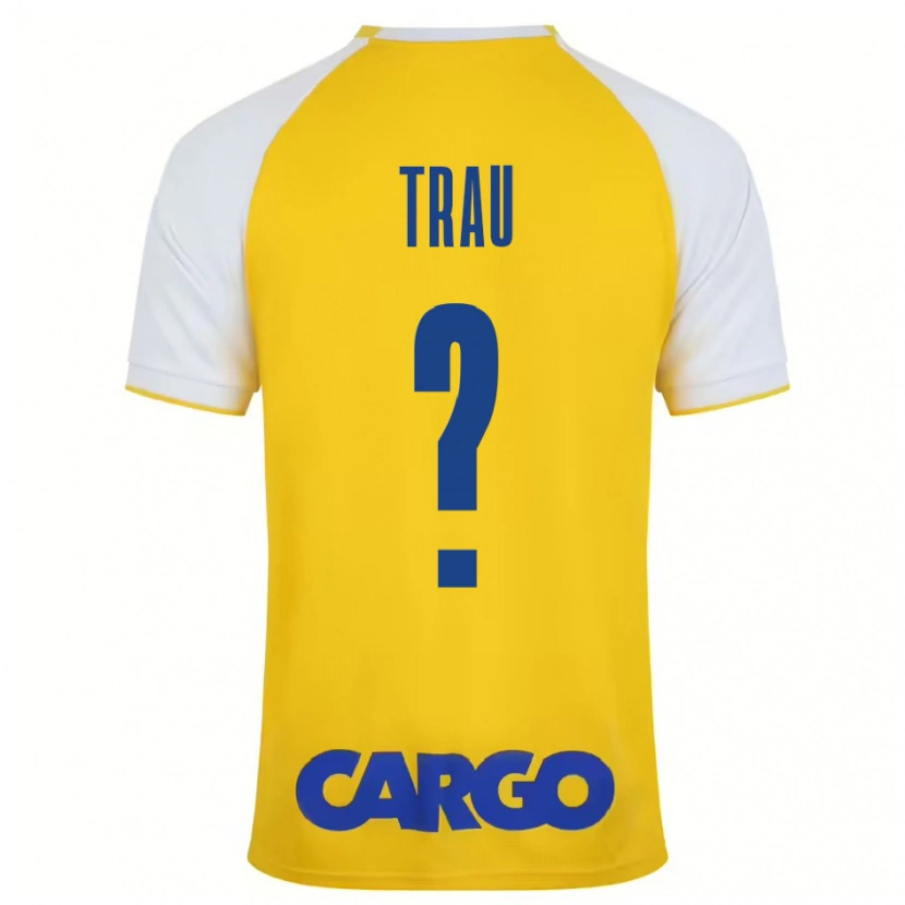 Danxen Kinder Idan Trau #0 Gelb Weiß Heimtrikot Trikot 2024/25 T-Shirt