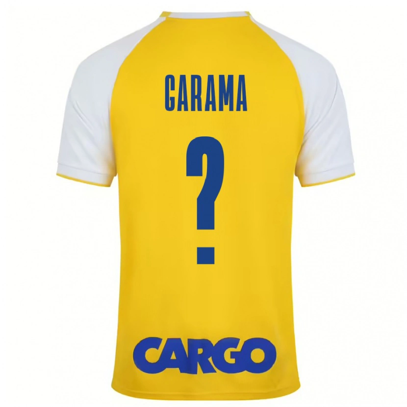Danxen Kinder Ben Garama #0 Gelb Weiß Heimtrikot Trikot 2024/25 T-Shirt