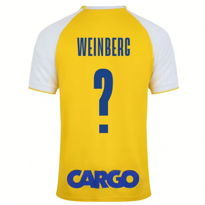 Danxen Kinder Idan Weinberg #0 Gelb Weiß Heimtrikot Trikot 2024/25 T-Shirt