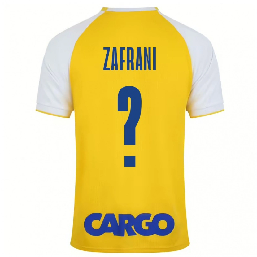 Danxen Kinder Itay Zafrani #0 Gelb Weiß Heimtrikot Trikot 2024/25 T-Shirt