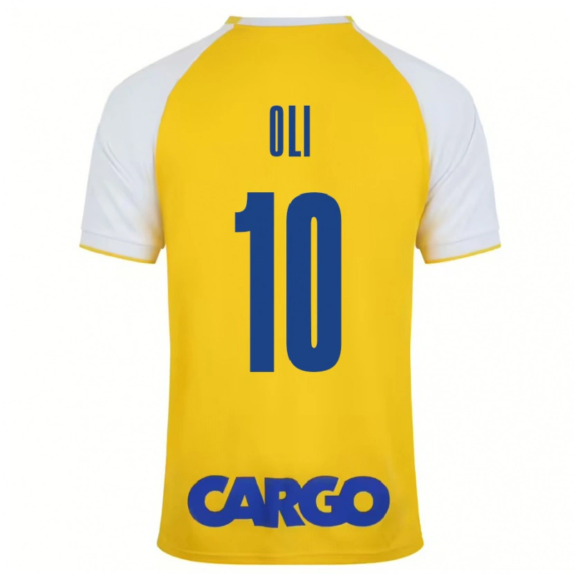 Danxen Kinder Ido Oli #10 Gelb Weiß Heimtrikot Trikot 2024/25 T-Shirt