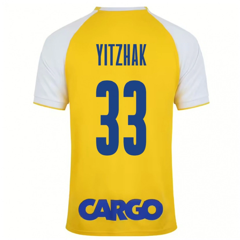 Danxen Kinder Or Yitzhak #33 Gelb Weiß Heimtrikot Trikot 2024/25 T-Shirt