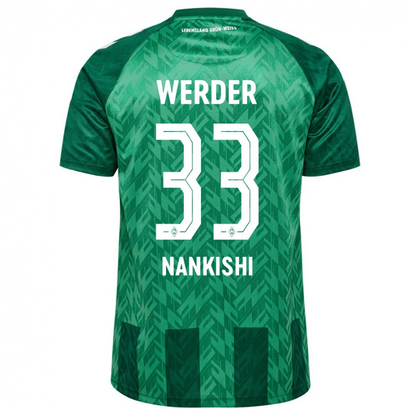 Danxen Kinder Abdenego Nankishi #33 Grün Heimtrikot Trikot 2024/25 T-Shirt