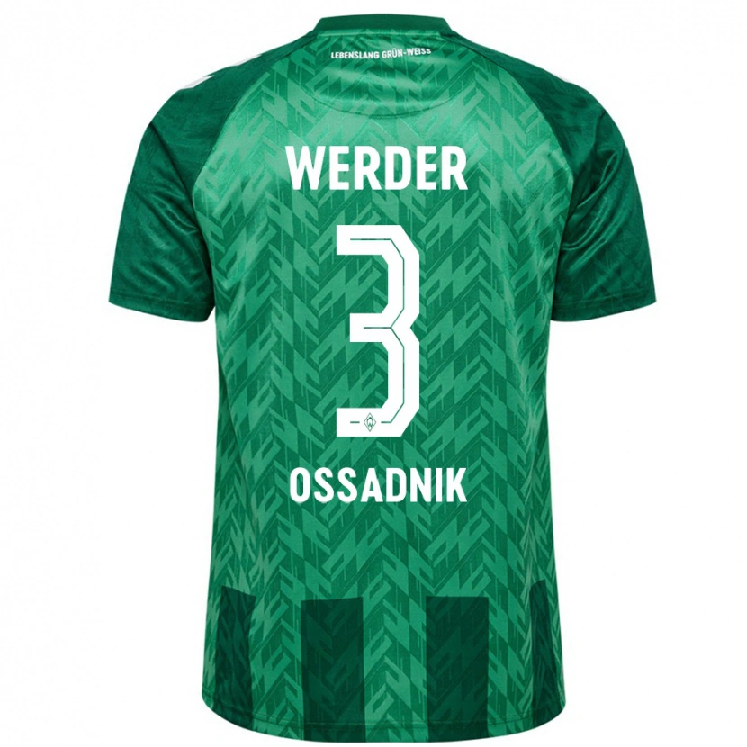 Danxen Kinder Jannes Ossadnik #3 Grün Heimtrikot Trikot 2024/25 T-Shirt