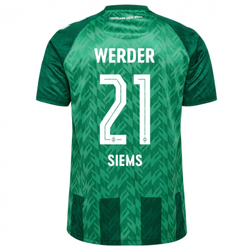 Danxen Kinder Caroline Siems #21 Grün Heimtrikot Trikot 2024/25 T-Shirt