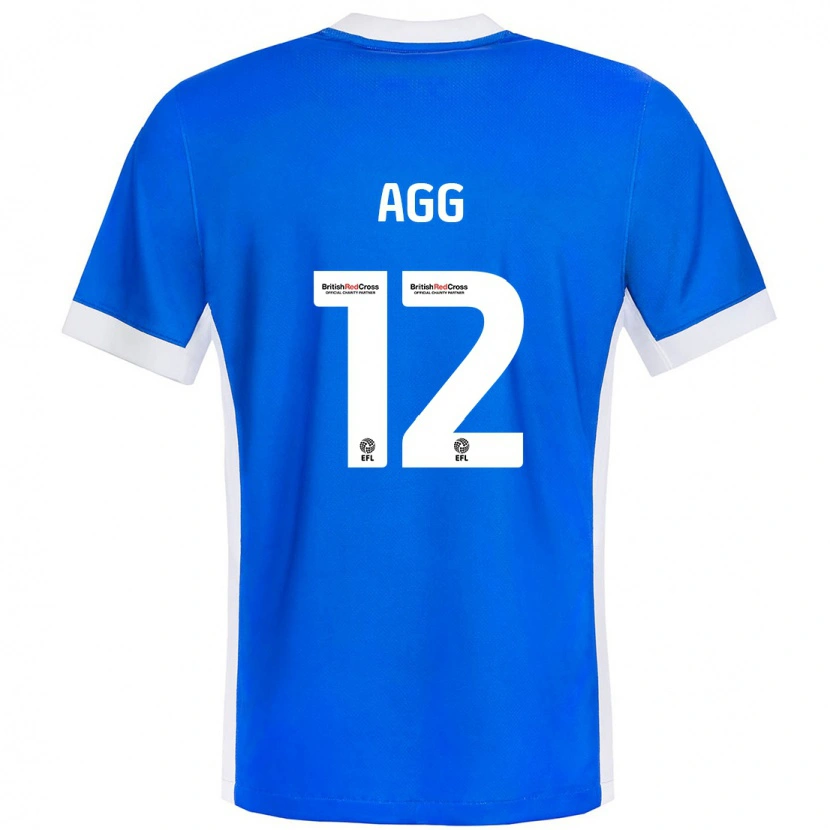 Danxen Kinder Lily Agg #12 Blau Weiß Heimtrikot Trikot 2024/25 T-Shirt
