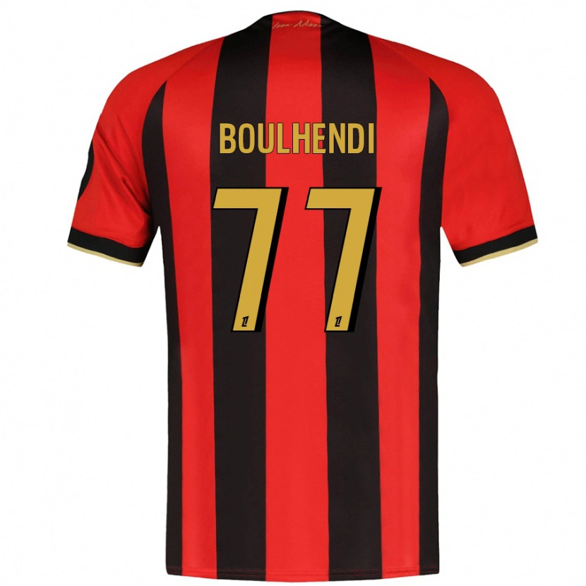 Danxen Kinder Teddy Boulhendi #77 Rot Schwarz Heimtrikot Trikot 2024/25 T-Shirt