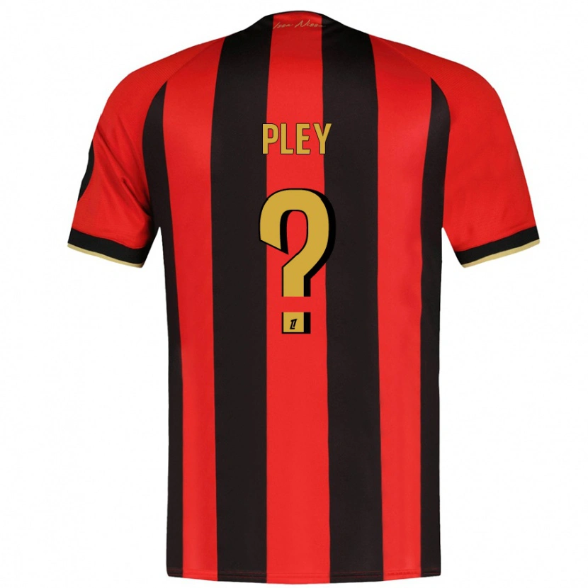Danxen Kinder Lenny Pley #0 Rot Schwarz Heimtrikot Trikot 2024/25 T-Shirt