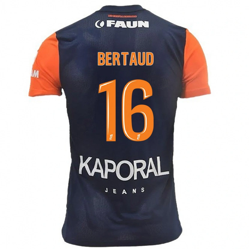 Danxen Kinder Dimitry Bertaud #16 Marineblau Orange Heimtrikot Trikot 2024/25 T-Shirt