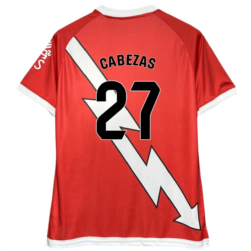 Danxen Kinder Claudia Cabezas #27 Weiß Rot Heimtrikot Trikot 2024/25 T-Shirt