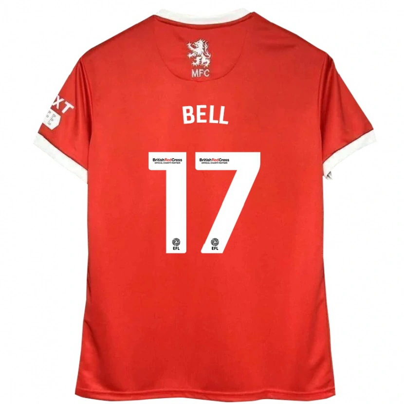 Danxen Kinder Millie Bell #17 Rot Weiß Heimtrikot Trikot 2024/25 T-Shirt