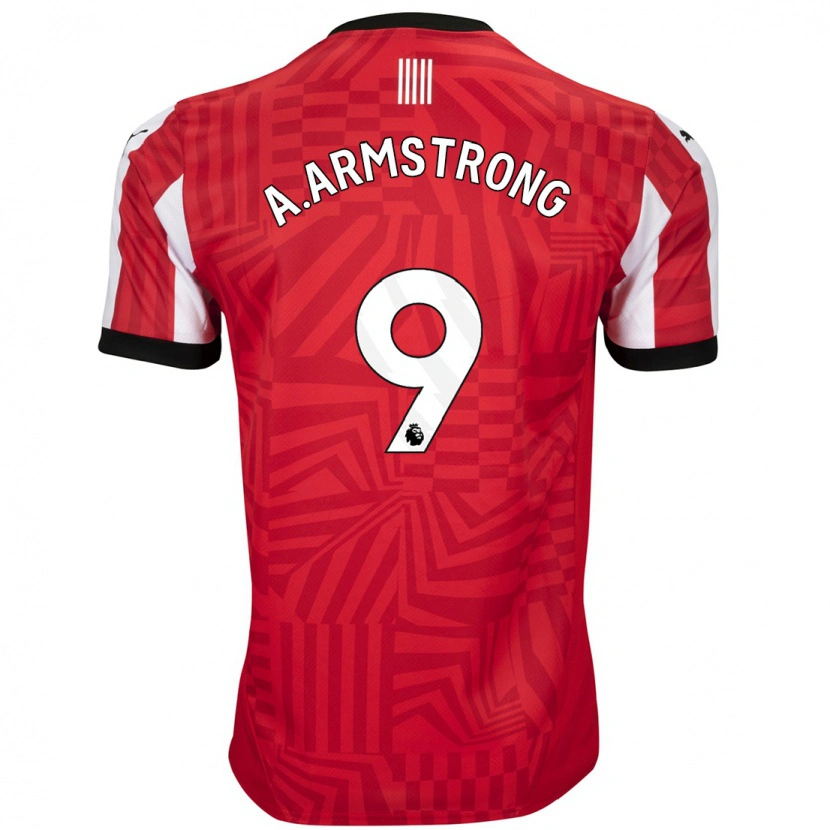 Danxen Kinder Adam Armstrong #9 Rot Weiß Heimtrikot Trikot 2024/25 T-Shirt