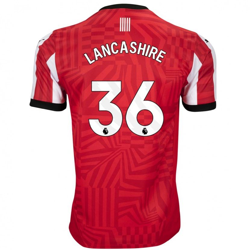 Danxen Kinder Olly Lancashire #36 Rot Weiß Heimtrikot Trikot 2024/25 T-Shirt
