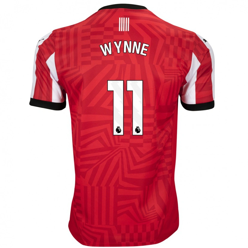 Danxen Kinder Megan Wynne #11 Rot Weiß Heimtrikot Trikot 2024/25 T-Shirt