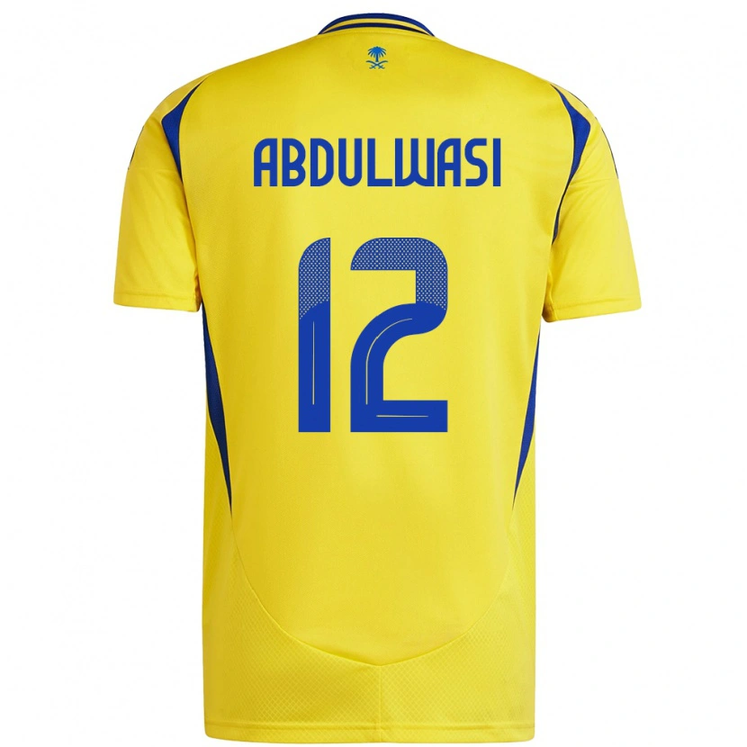 Danxen Kinder Dalal Abdulwasi #12 Gelb Blau Heimtrikot Trikot 2024/25 T-Shirt