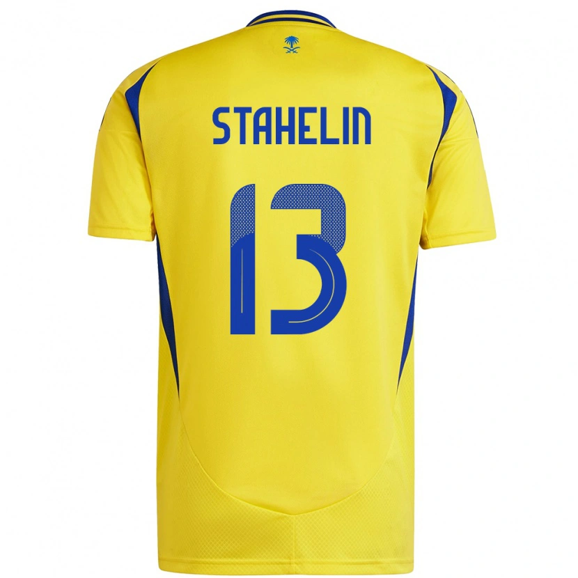 Danxen Kinder Izabela Stahelin #13 Gelb Blau Heimtrikot Trikot 2024/25 T-Shirt