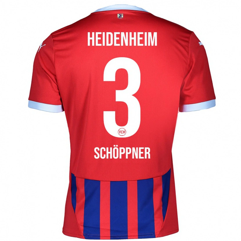 Danxen Kinder Jan Schöppner #3 Rot Blau Heimtrikot Trikot 2024/25 T-Shirt