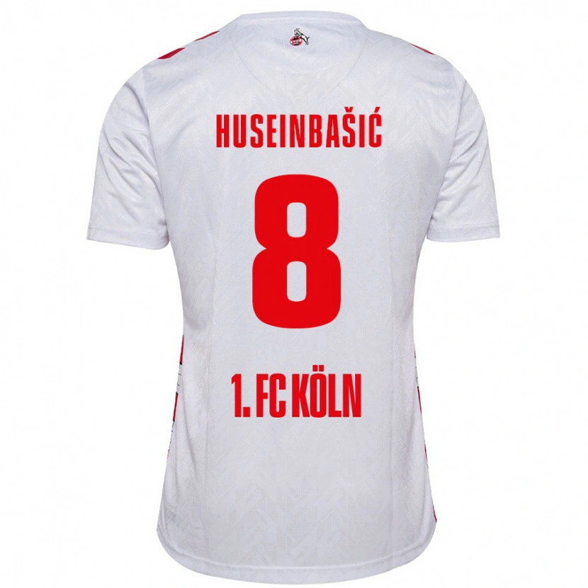 Danxen Kinder Denis Huseinbasic #8 Weiß Rot Heimtrikot Trikot 2024/25 T-Shirt